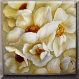 A04. Fabrice de Villeneuve close-up flower print. Frame: 25” x 25”